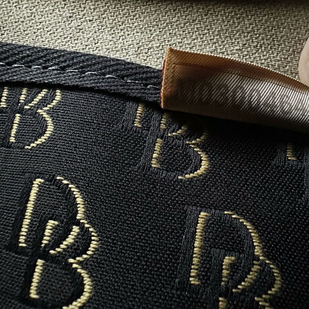 Dooney And Bourke Vintage Signature Shoulder Handbag Purse Monogram Gray Y2K - Picture 6 of 9